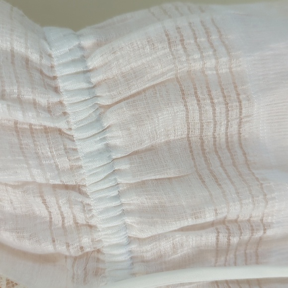 J.O.A. Los Angeles Sheer Woven Linen Blend Short Romper - Picture 13 of 16